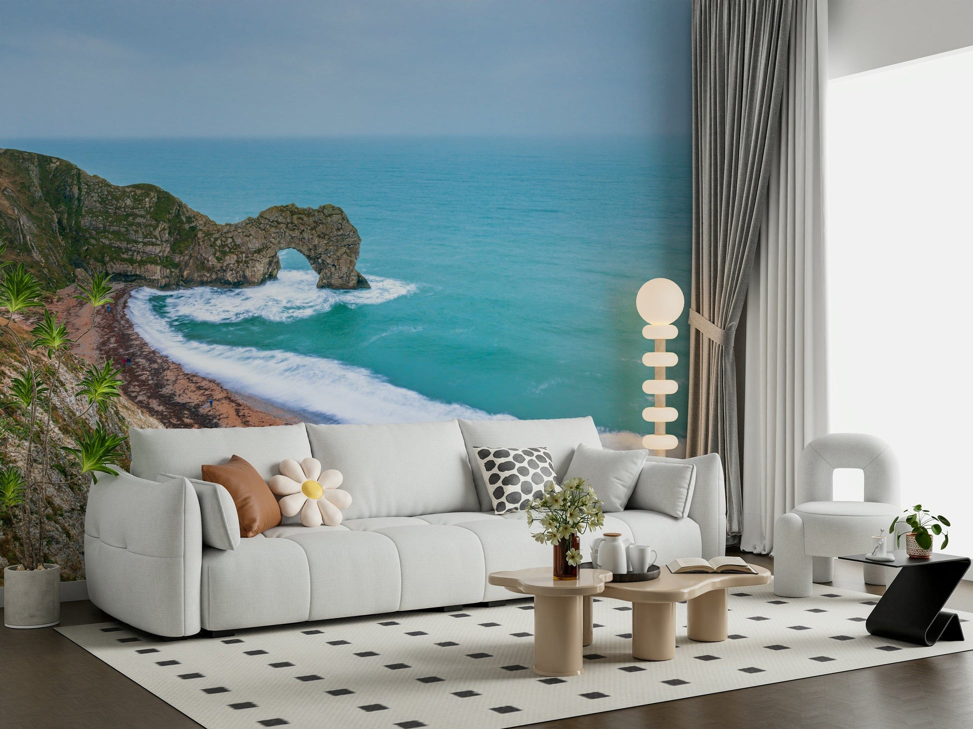 Close up of rocky texture on the Jurassic Coast Wall Mural