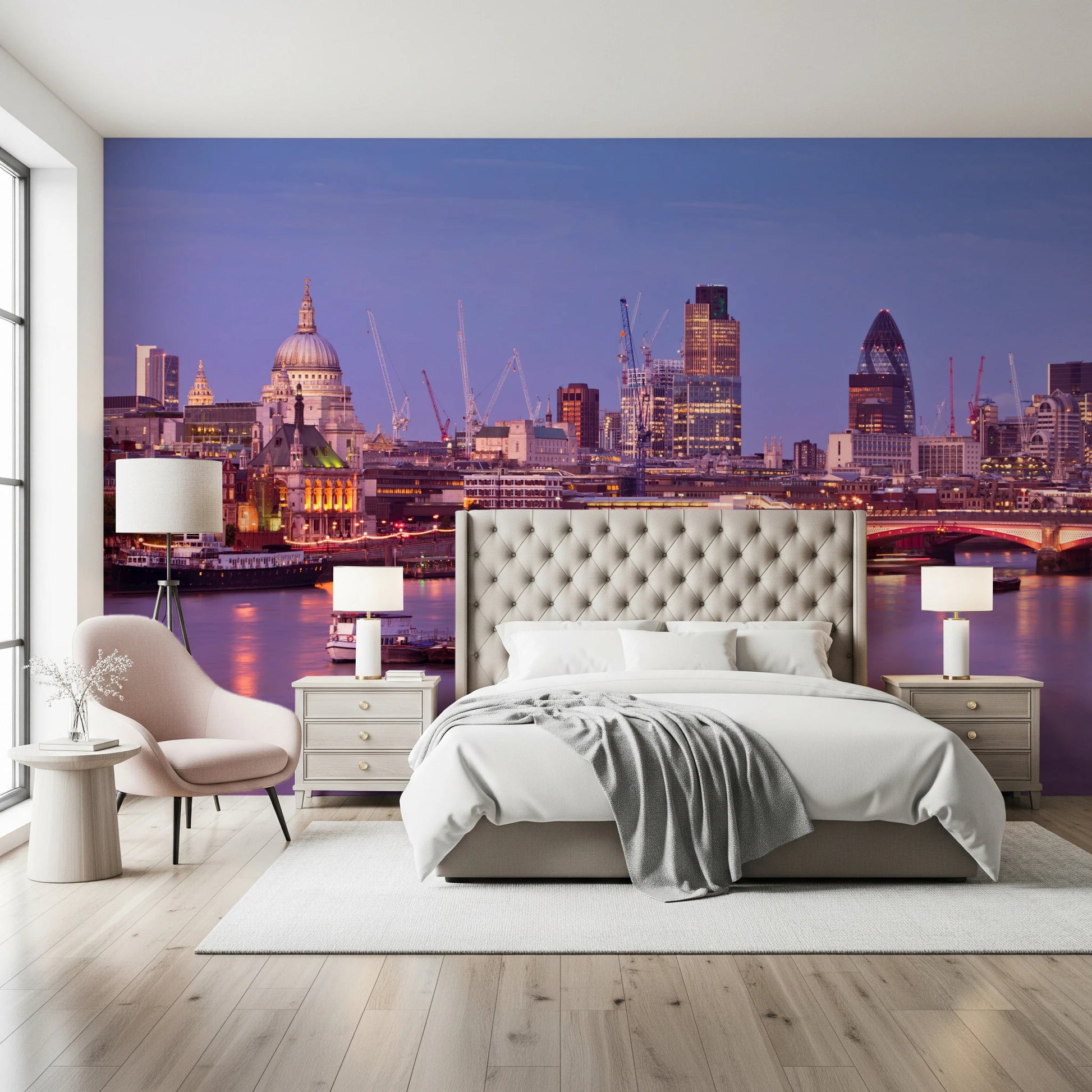Dusk on the Thames Wall Mural
