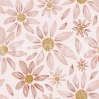 Botanical wallpaper with warm-toned rose flowers arranged in a delicate, airy pattern.