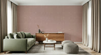 Minimalist plaster effect Dusty Rose Grid removable wallpaper off white squares