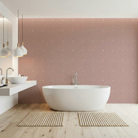 Abstract crosshatch Dusty Rose Grid mural wallpaper cozy bedroom aesthetic