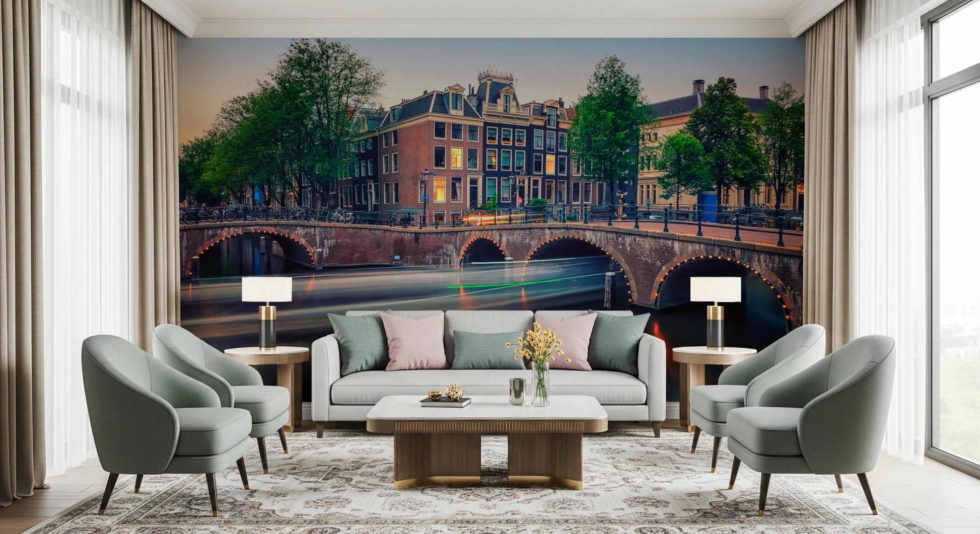 Dutch Canal Dreams Wall Mural