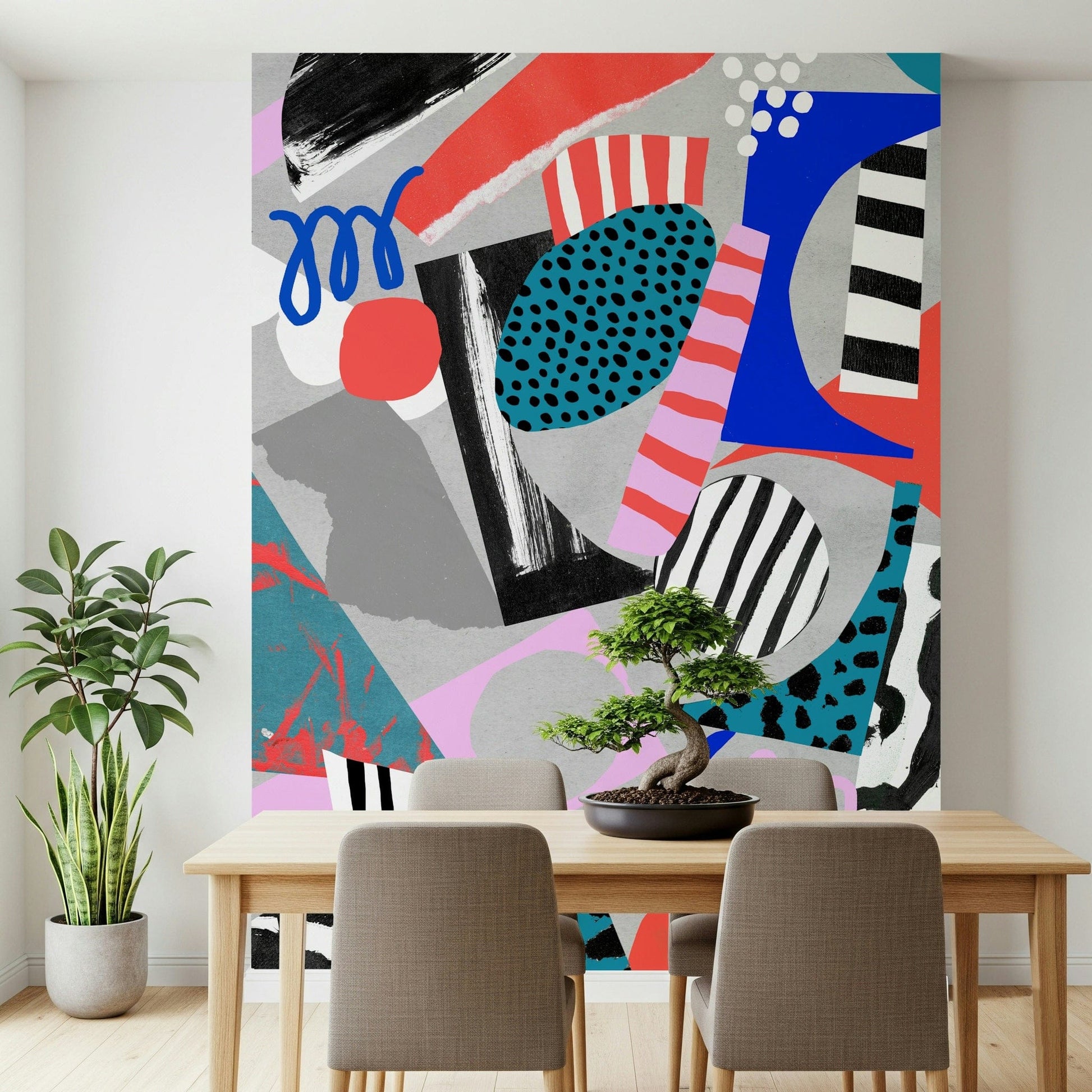 A serene flowing pattern wall mural for your decor.

