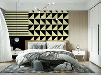 Fresque murale formes duo dynamique