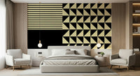 Fresque murale formes duo dynamique