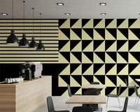 Fresque murale formes duo dynamique