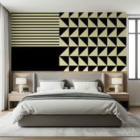 Fresque murale formes duo dynamique