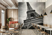 Eiffel Tower wall mural with strong lines and impact


