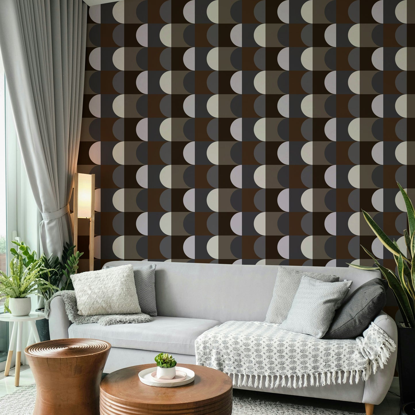 Stone tone abstract mural wallpaper

