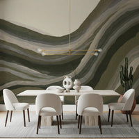 Earthy abstract textured landscape Wall Mural
