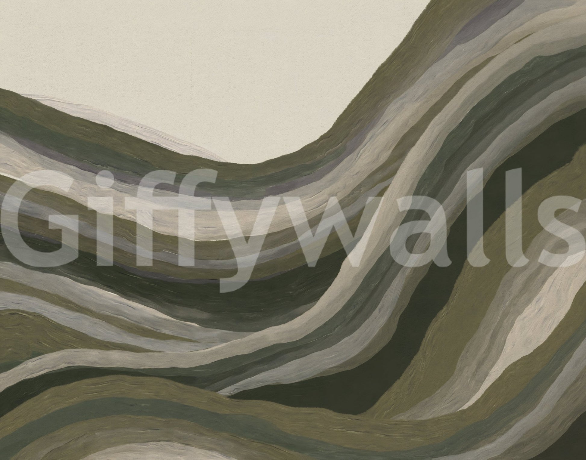 Earthy abstract textured landscape Wall Mural