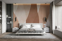 A wallpaper design with a flowing curves pattern.

