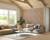 Modern rustic room with Earthy Elegance wallpaper

