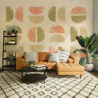 Earthy neutral arch wall mural

