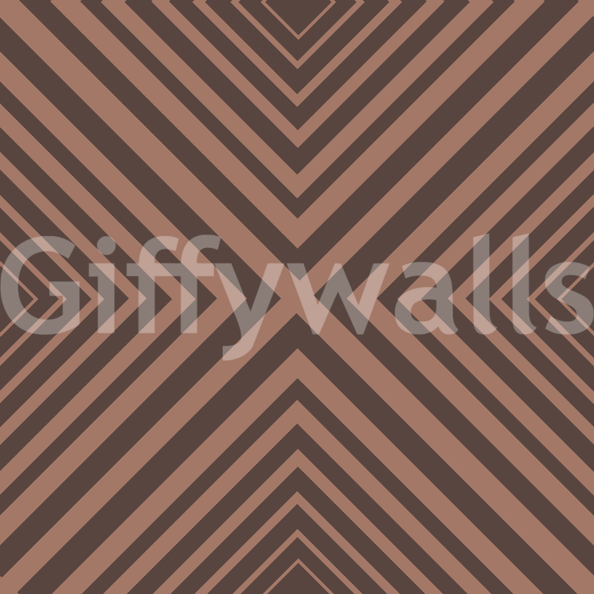 Terra Lines wall mural product, deep brown stripes, stylish room application.