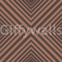 Terra Lines wall mural product, deep brown stripes, stylish room application.