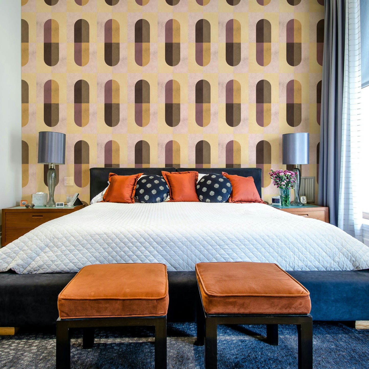 素朴な幾何学的壁紙⁠