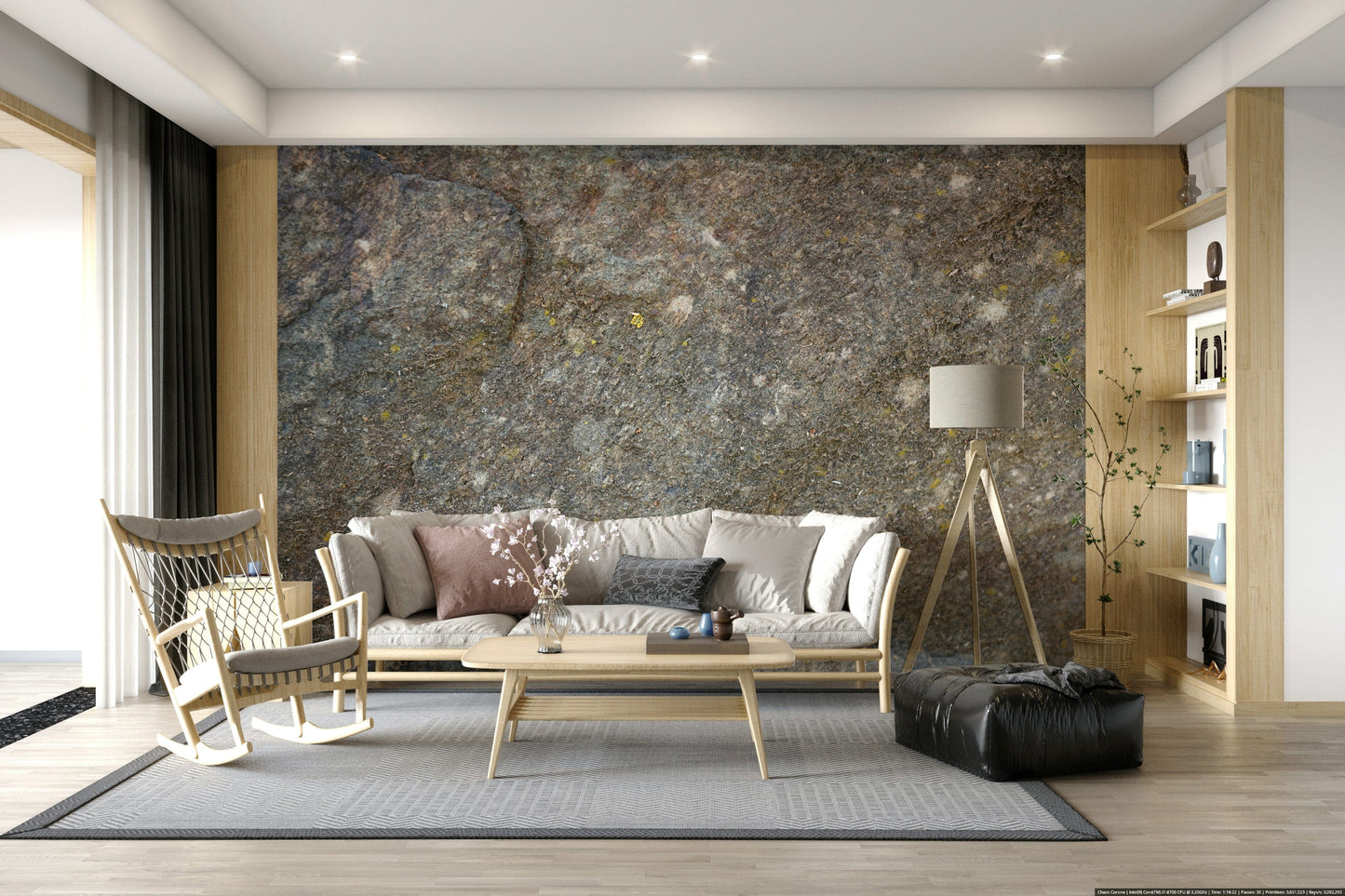 Textured Rock Surface Wall Mural -2566614