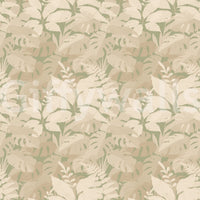 Calm silhouette monstera leaves wallpaper with layered foliage and neutral tones