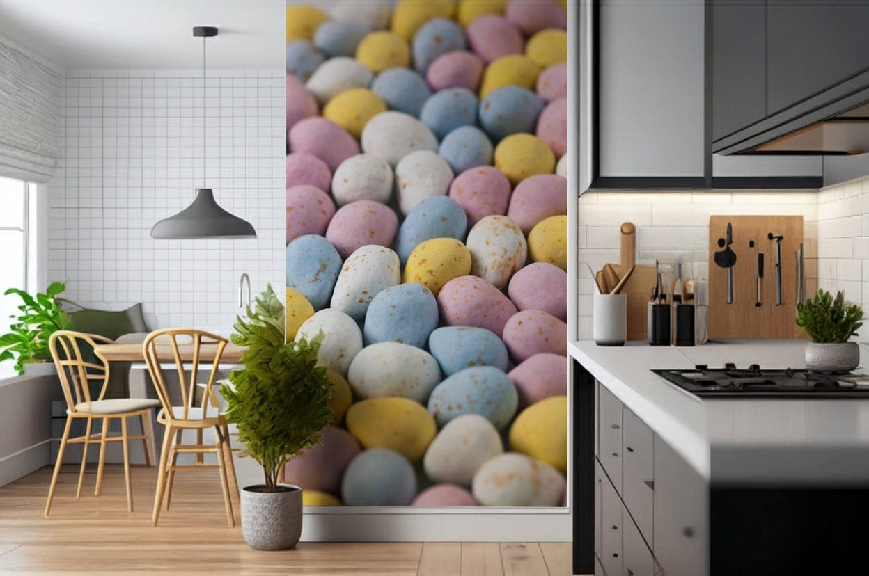 Sweet treat wall mural with soft colors