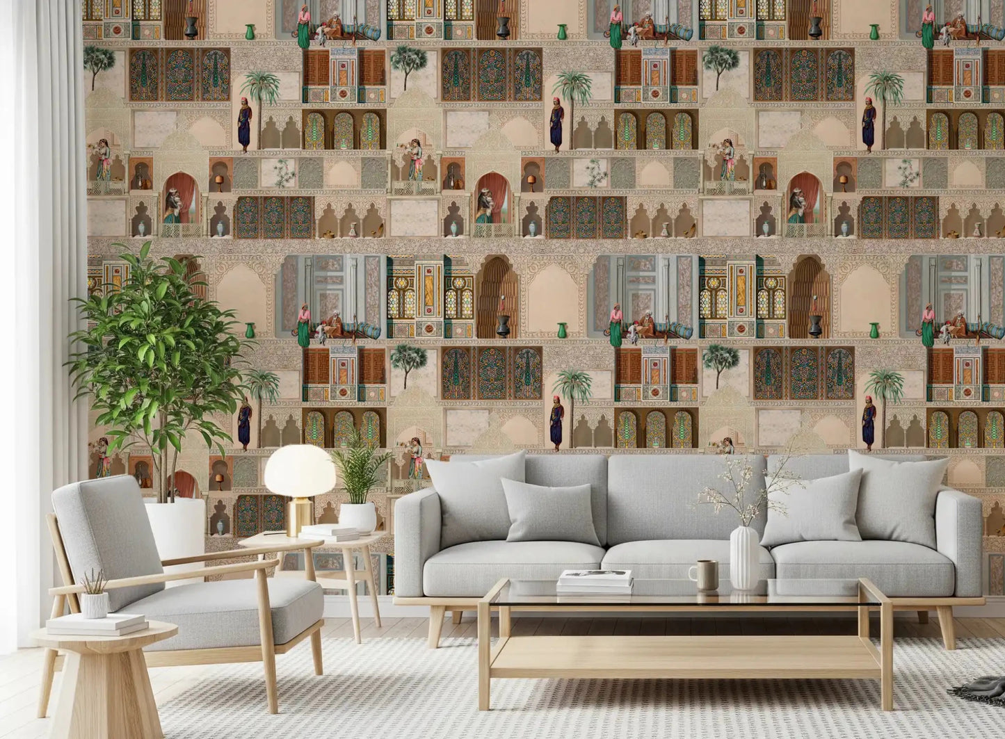 Fototapet panoramic cu palatul estic