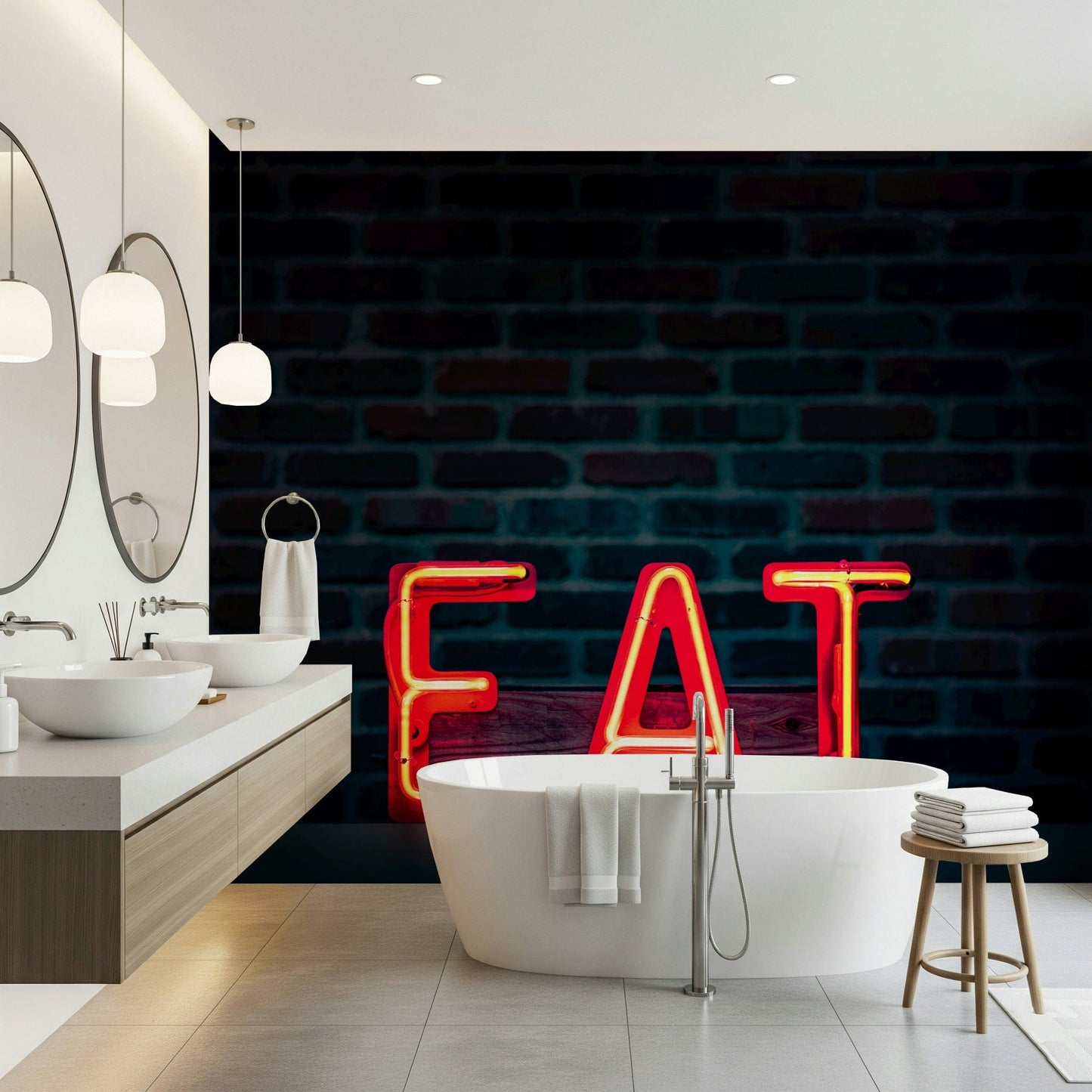 Eat Neon Sign Wall Mural -2226250