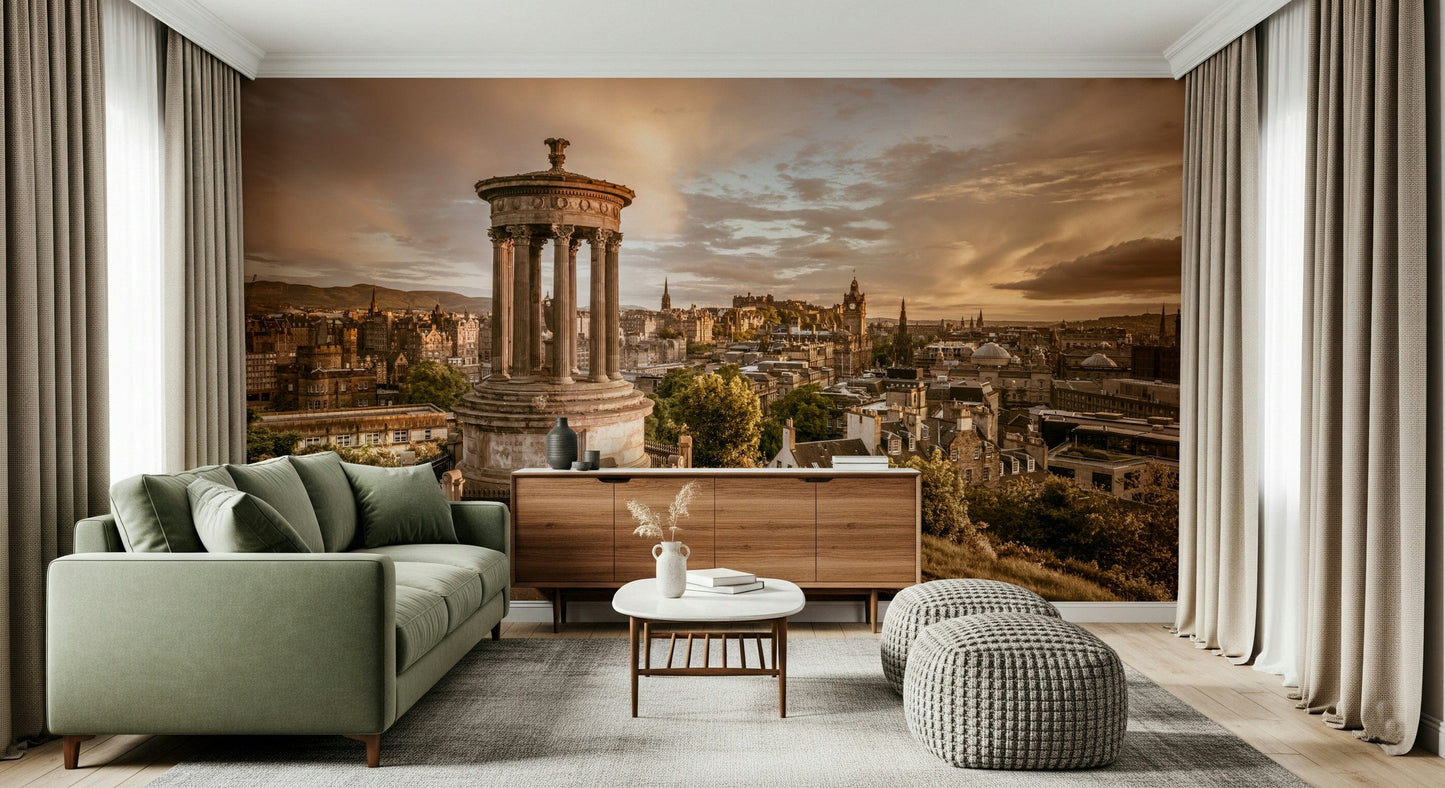 Imperial Calton Hill wallpaper magnificent Edinburgh panorama