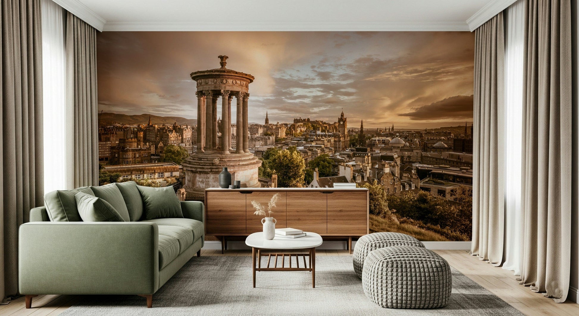 Imperial Calton Hill wallpaper magnificent Edinburgh panorama