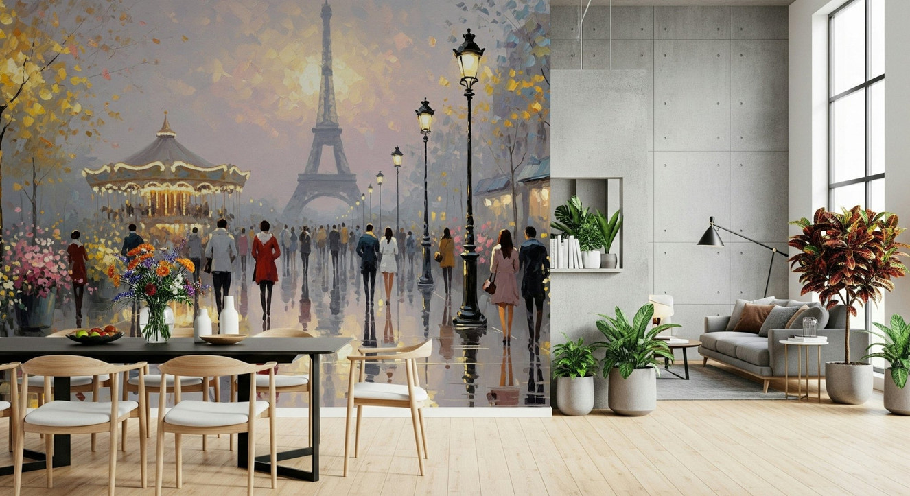Eiffel Dreamscape Wall Mural