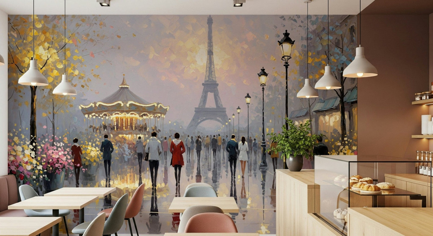 Eiffel Dreamscape Wall Mural