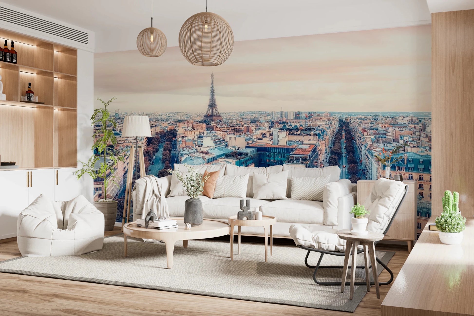 Eiffel Tower View Wall Mural