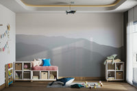 A detail shot of the soft, gradient tones in the wallpaper.

