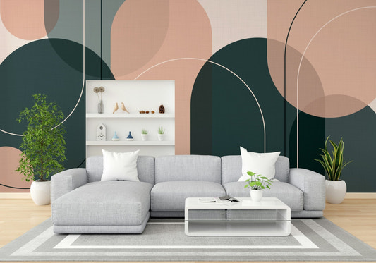 Elegant Arches Soft Tones Wall Mural

