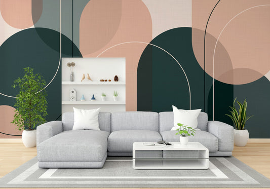 Elegant Arches Soft Tones Wall Mural

