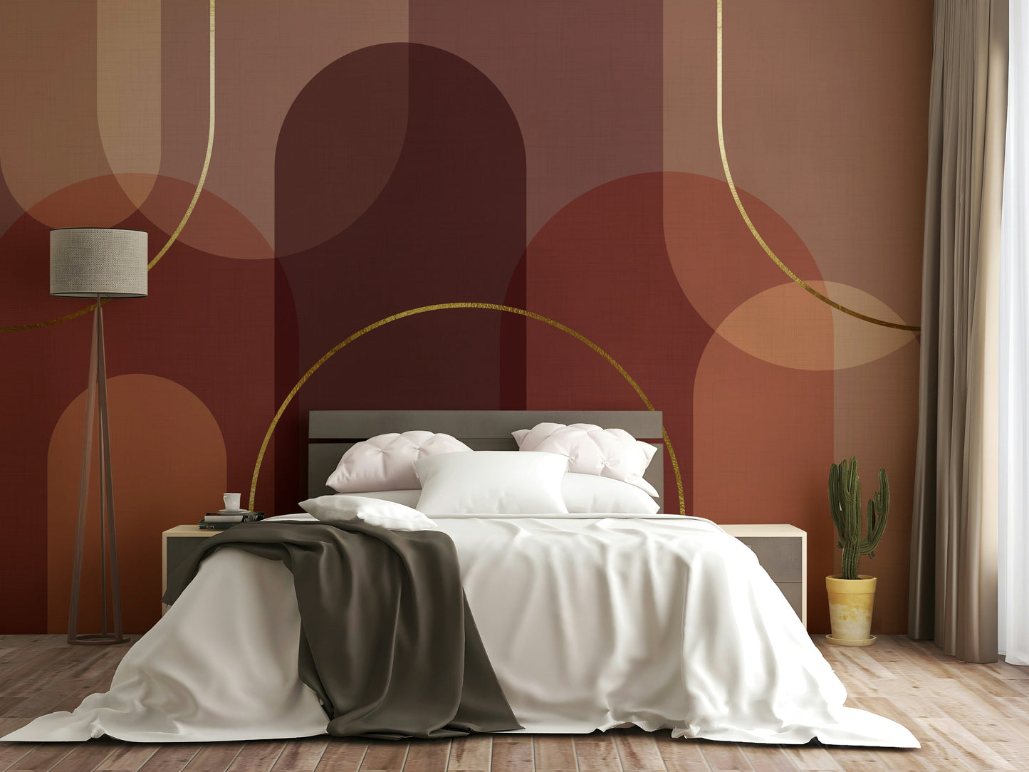 The pattern repeats seamlessly across the entire wall.
