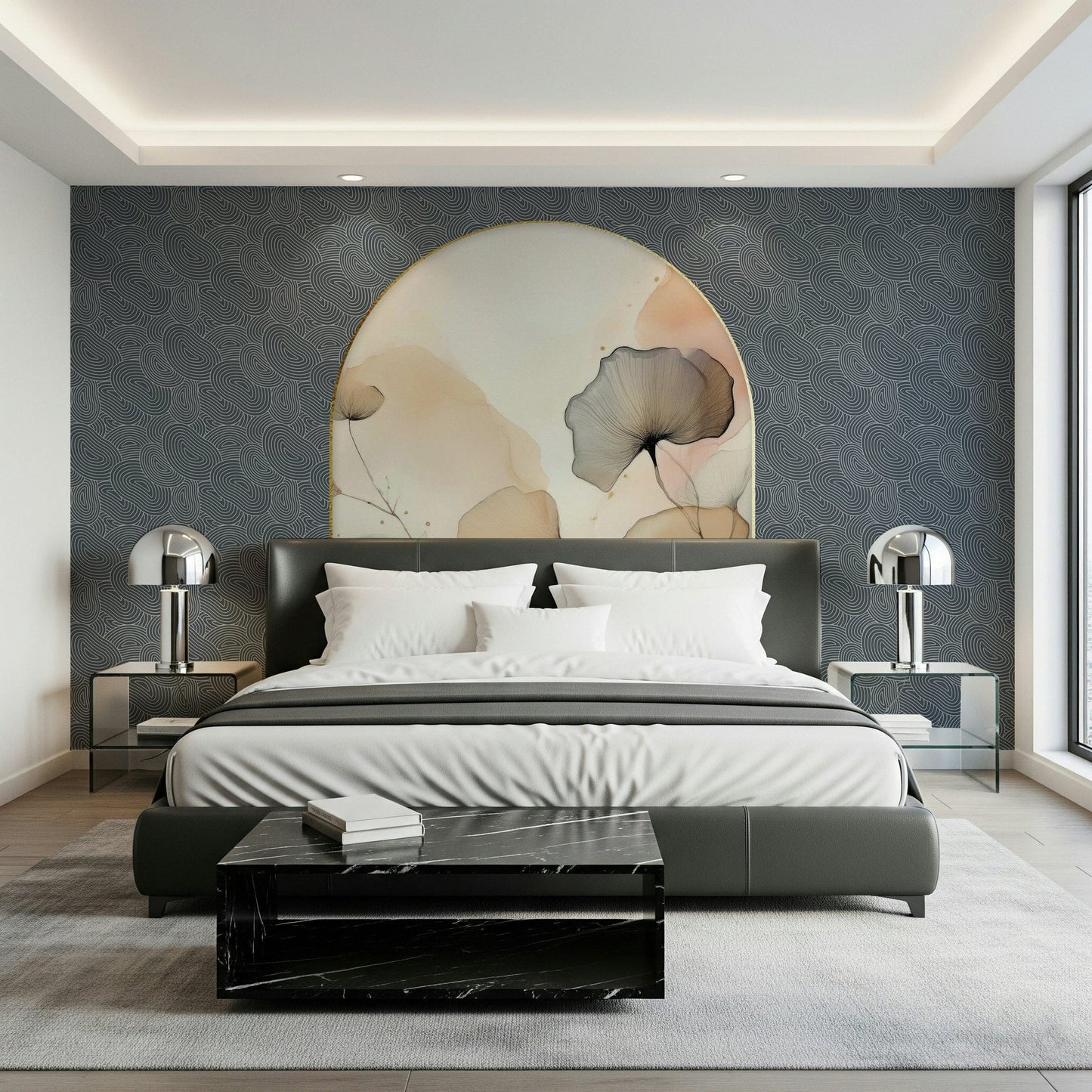 Elegant Floral Archway Wall Mural