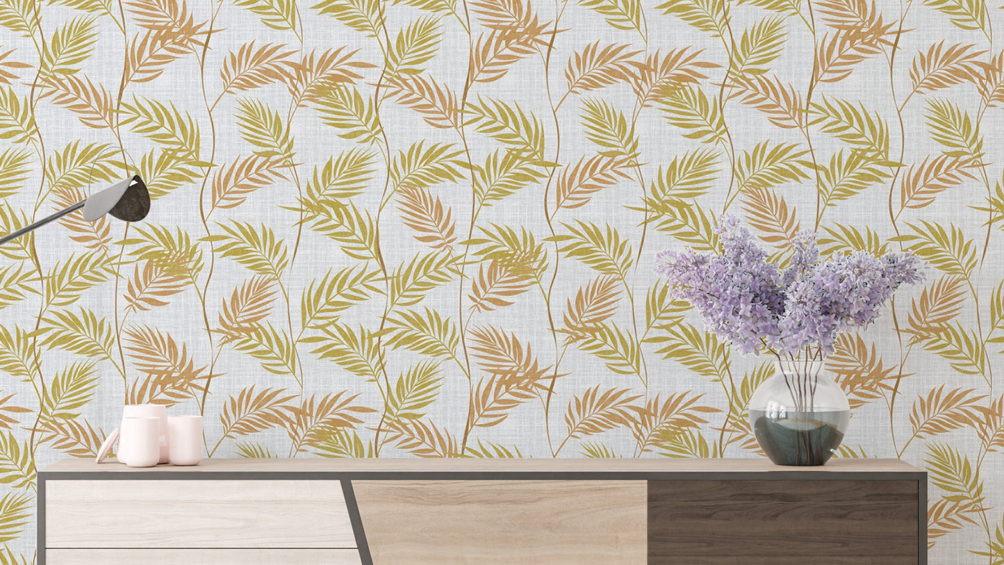 Elegant Palm Leaves Wallpaper
