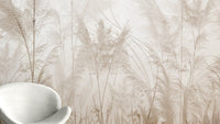 Elegant pampas grass wallpaper for a serene ambiance
