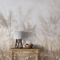 Minimalist botanical wallpaper for elegant wall decor
