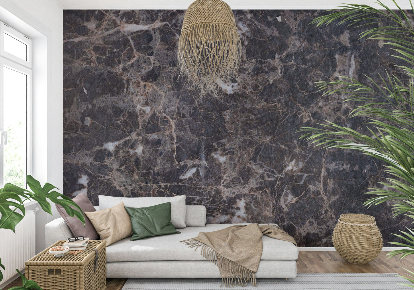Luxury wall mural featuring intricate vein details, Elegance In Veins design