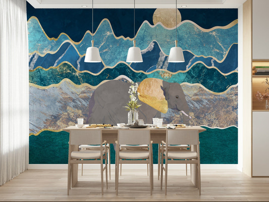 Soft colour palette for a nature-themed living space.