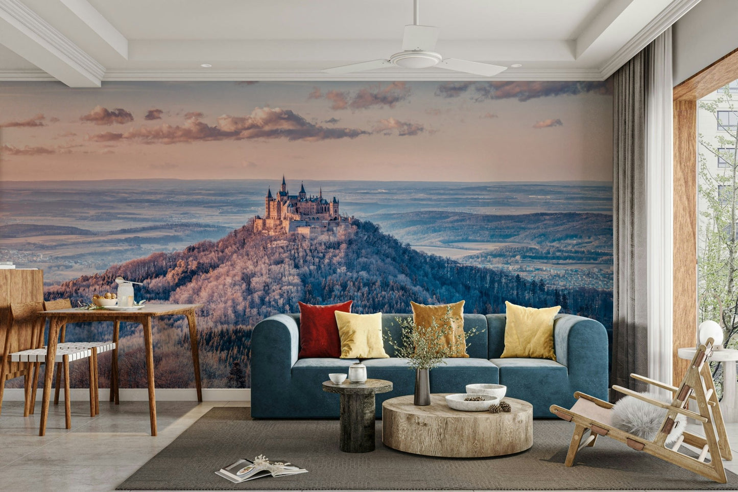 The print captures fine details of the terrain and cloud formations.

