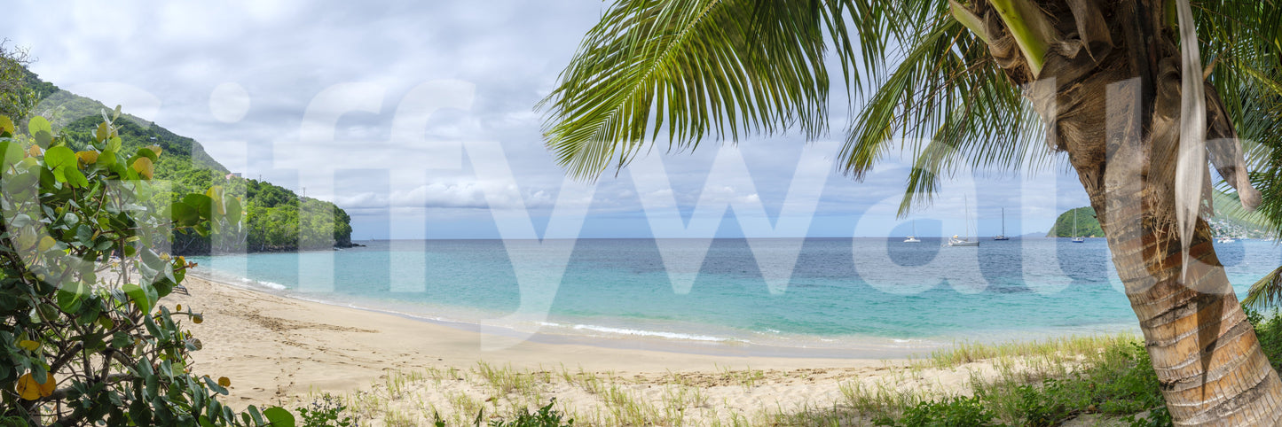 The wallpaper features a subtle, calming pattern.

