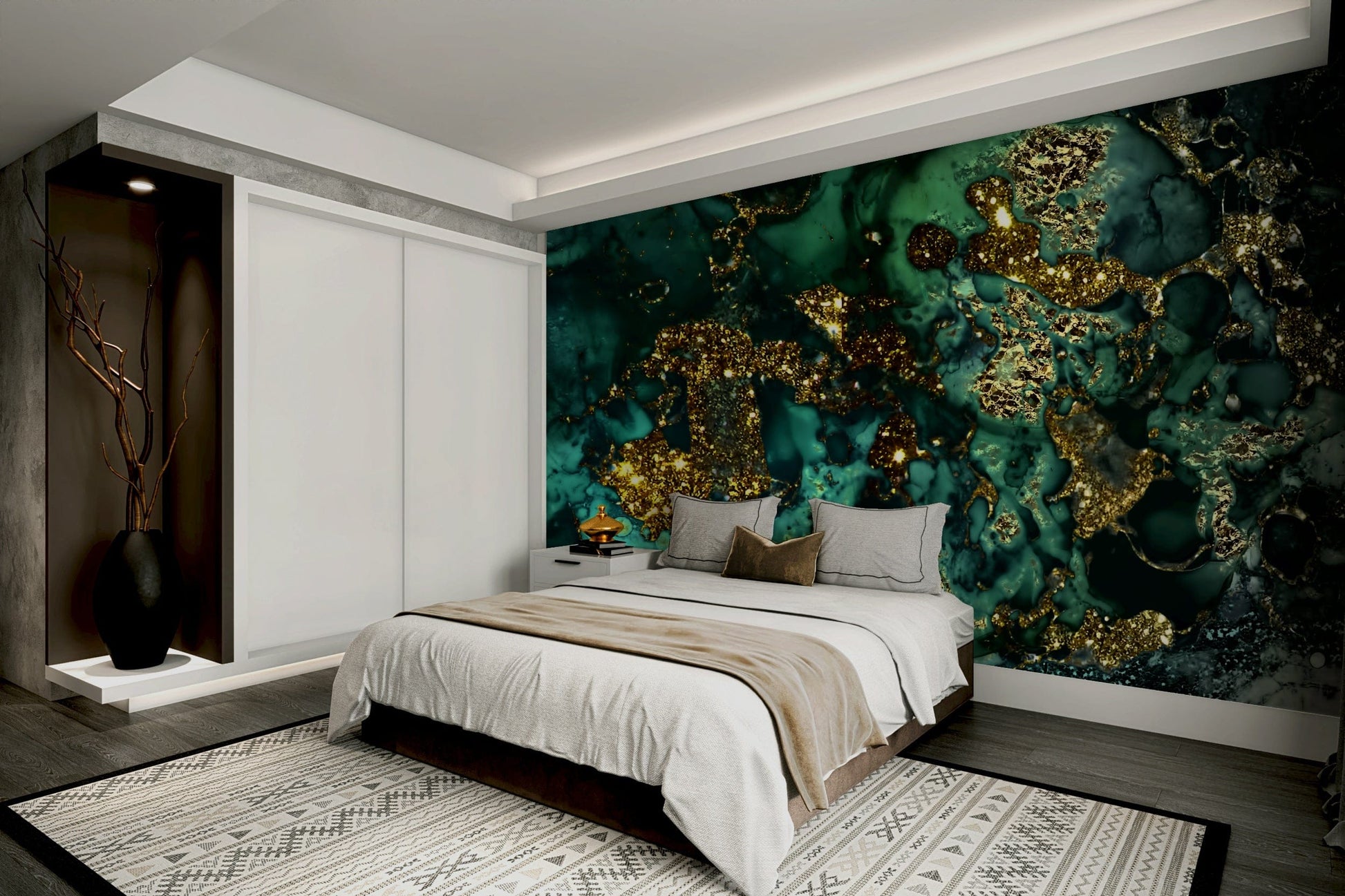 A seamless pattern for a living room or bedroom.

