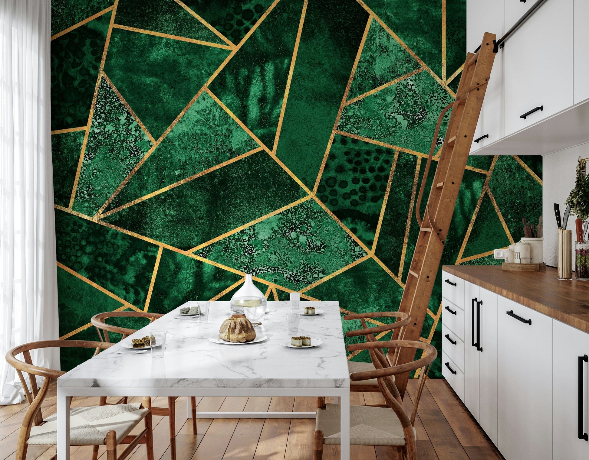 A classic abstract block wallpaper for walls.