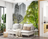 Emerald Metropolis Wall Mural