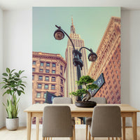 Awesome Empire State view wallpaper accent, glorious historic majesty.