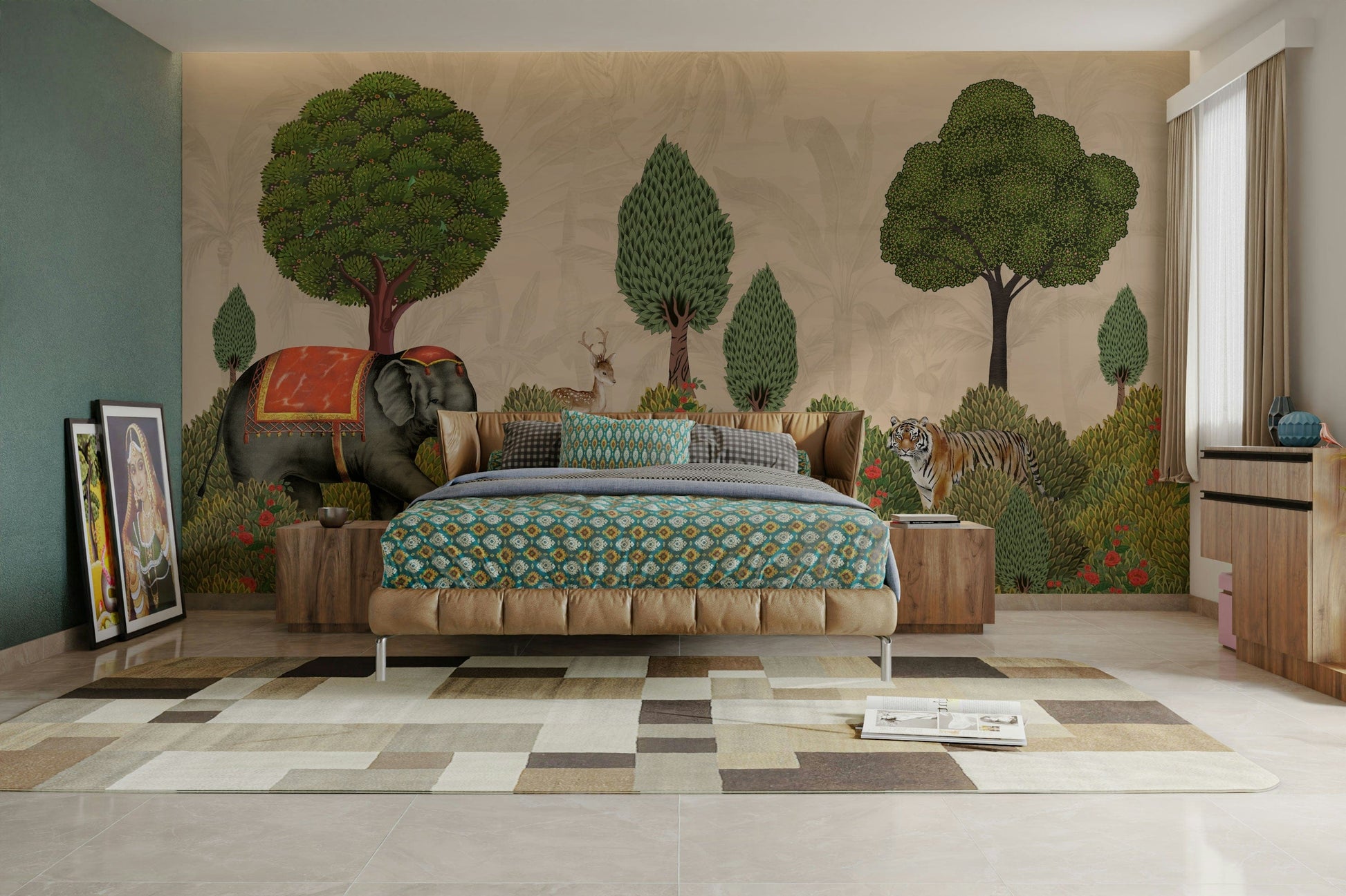 A serene majestic woods wall mural for your decor.

