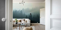 Foggy forest landscape for walls

