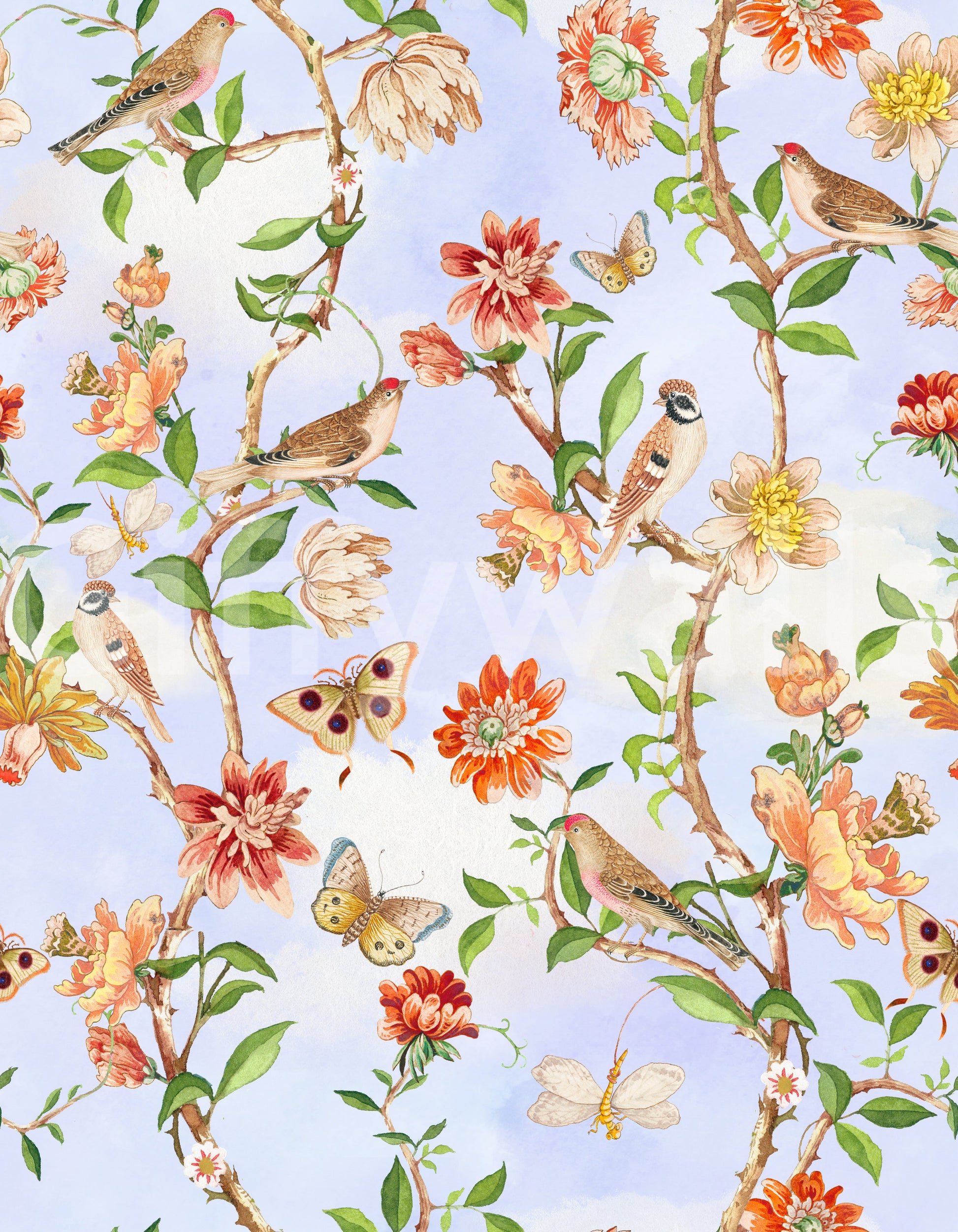 Enchanted Garden Birds 2 design with a classic, nature-inspired look.

